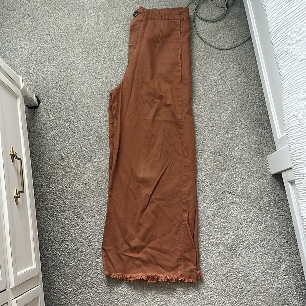 Pilcrow anthropology wide leg Chino pants 27